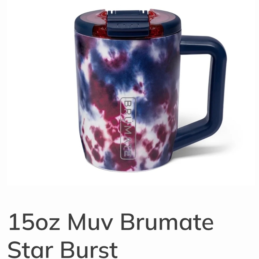 NIB Brümate Mug 15 oz. Star Burst